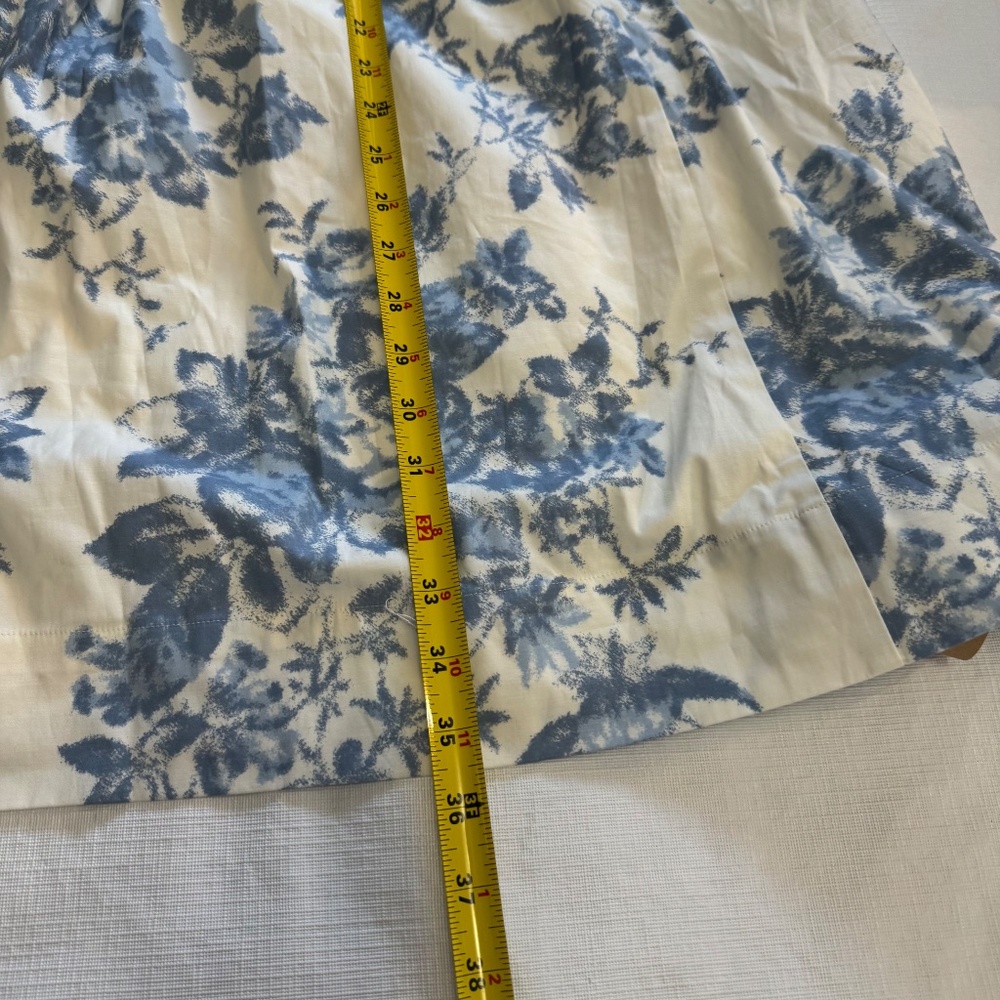 Reformation Annalise Ivory and Blue Floral Midi Dress size 10 - Picture 10 of 12